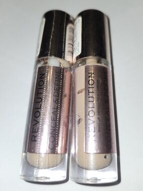 Revolution Conceal & Define Liquid Concealer Duo - Beige C4 Set Of 2